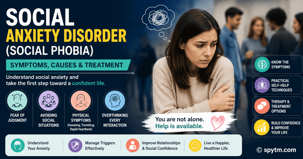 Social Anxiety Disorder (Social Phobia): Symptoms, Causes & Treatment