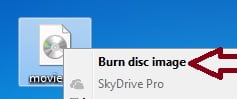 Burn ISO Image Files to CD DVD
